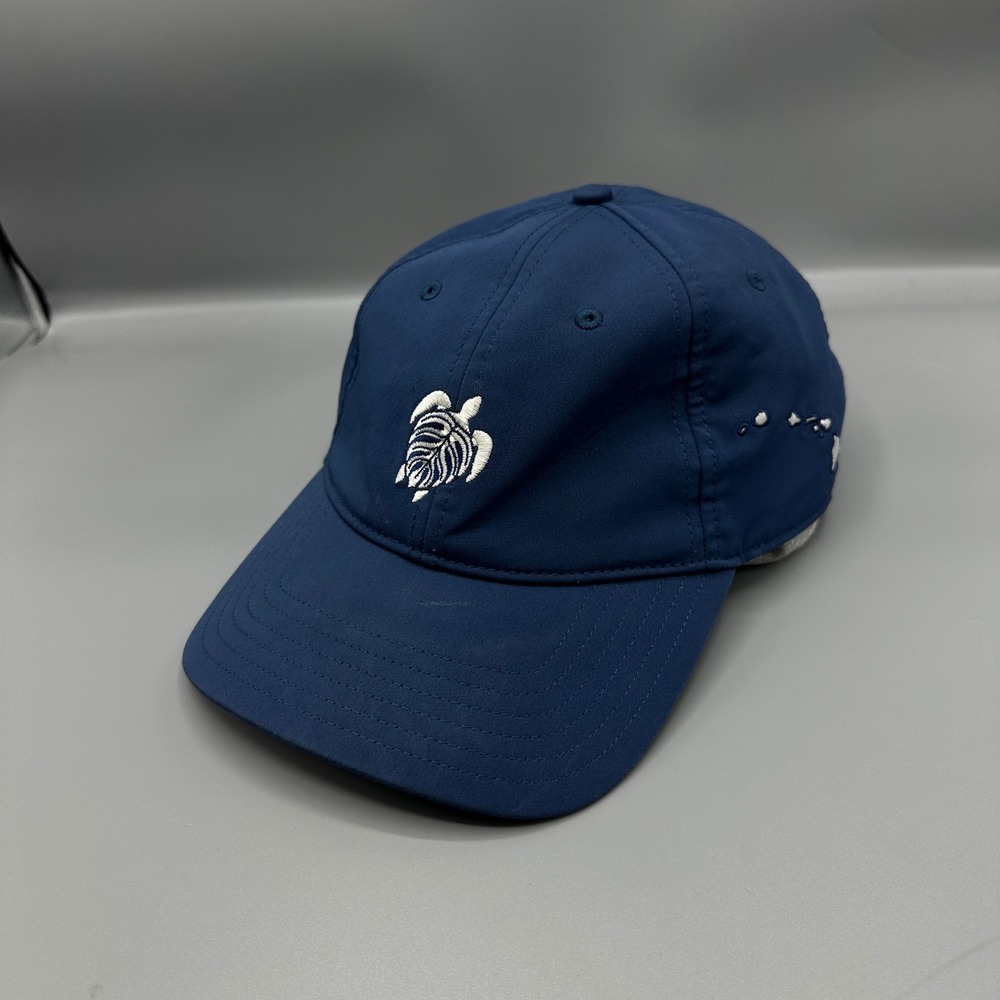 TaylorMade Turtle Bay Golf Hat Navy Blue Adjustable Sea Turtle Hawaii Cap